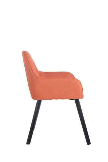 Feltre Chaise de Salle à Manger Tissu Orange 9x58cm 3