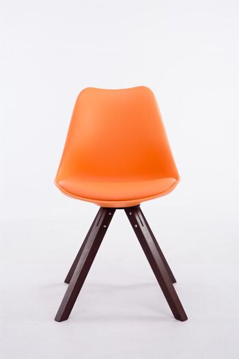 Murazzano Chaise de salle à manger Cuir artificiel Orange 6x55.5cm 1