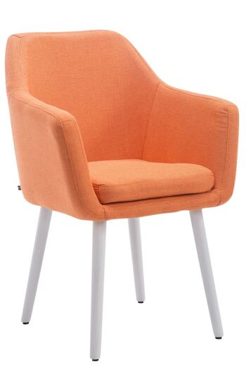 Marmirolo Chaise de salle à manger Tissu Orange 10x57.5cm 1