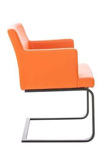 Zagaria Chaise de salle à manger Cuir artificiel Orange 13x60cm 2