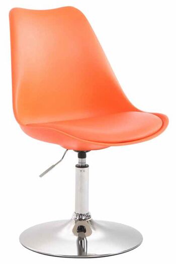 Chaise Louisiana Plastique Orange 6x57cm