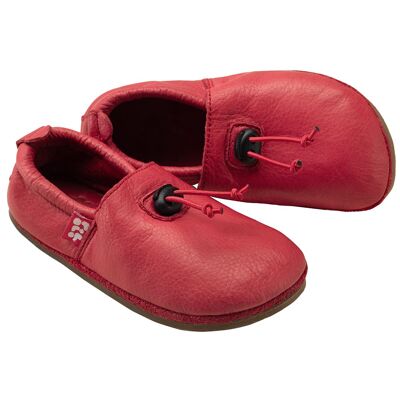 POLOLO Kinderschuhe | Barefoot Slipper Outdoor Cordel | Rot