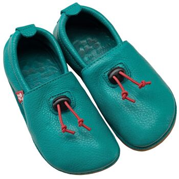 Chaussures enfant POLOLO | Pantoufles pieds nus Outdoor Cordel | Turquoise 2
