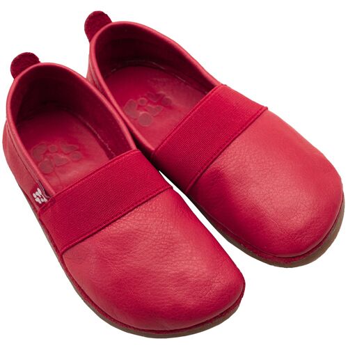 POLOLO Kinderschuhe | Barefoot Slipper Outdoor Elastico | Rot