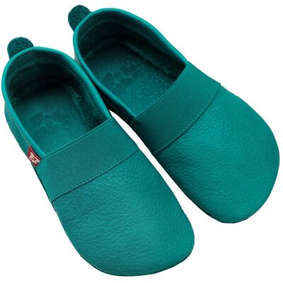 POLOLO Kinderschuhe | Barefoot Slipper Outdoor Elastico | Türkis
