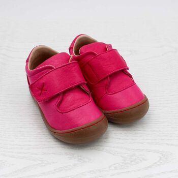 Chaussures enfant POLOLO | Premiers Marcheurs | Primero en cuir tanné végétal | Rose 1