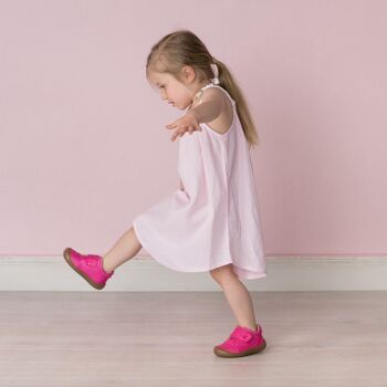 Chaussures enfant POLOLO | Premiers Marcheurs | Primero en cuir tanné végétal | Rose 3