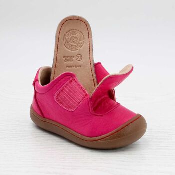 Chaussures enfant POLOLO | Premiers Marcheurs | Primero en cuir tanné végétal | Rose 6