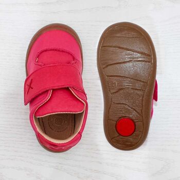 Chaussures enfant POLOLO | Premiers Marcheurs | Primero en cuir tanné végétal | Rose 7
