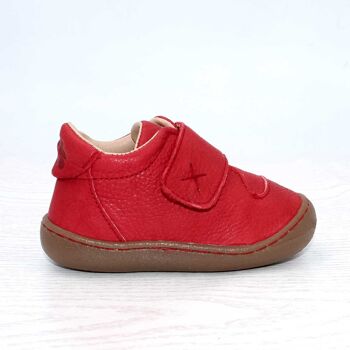 Chaussures enfant POLOLO | Premiers Marcheurs | Primero en cuir au tannage végétal | Rouge 4
