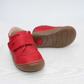 Chaussures enfant POLOLO | Premiers Marcheurs | Primero en cuir au tannage végétal | Rouge 5