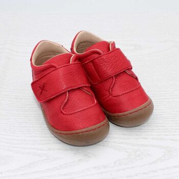 Chaussures enfant POLOLO | Premiers Marcheurs | Primero en cuir au tannage végétal | Rouge 7