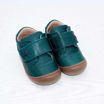 Chaussures enfant POLOLO | Premiers Marcheurs | Primero en cuir tanné végétal | Vert 1