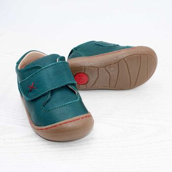 Chaussures enfant POLOLO | Premiers Marcheurs | Primero en cuir tanné végétal | Vert 4