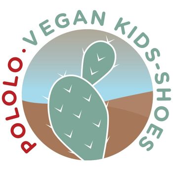 Chaussures enfant POLOLO | Mini baskets en cuir Cactus | Vert (Végétalien) 3