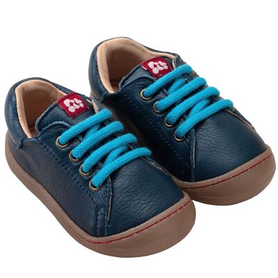POLOLO Kinderschuhe | Mini Sneaker aus pflanzlich gegerbtem Leder | Blau