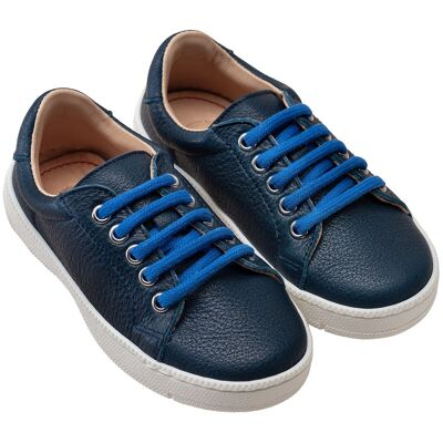 POLOLO Kinderschuhe | Maxi Sneaker aus pflanzlich gegerbtem Leder | Blau