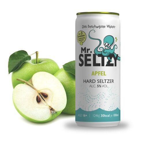 MR. SELTZY, Apfel, Hard Seltzer, 12-Pack - 330ml