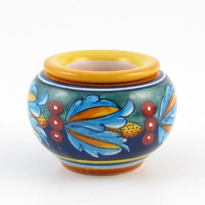 Flowerpot holder with EL1 Ceramic Vase - Handmade in Italy
