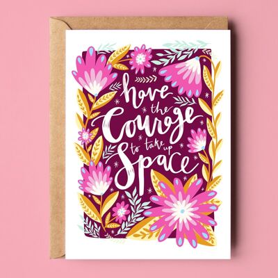 Haben Sie Courage Recycled Card