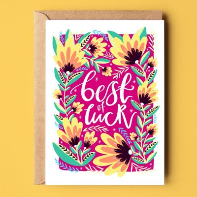 Best of Luck Recycled Card