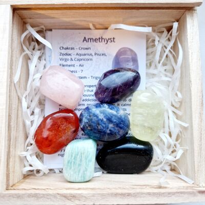 crystal tumble stone starter pack gift set