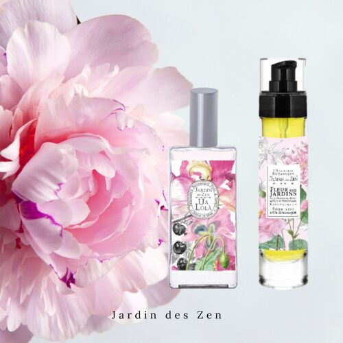 Duo Fleur de Pivoine. 100% origine végétale. Vegan