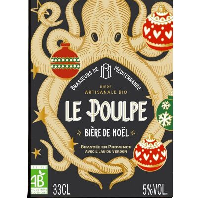 Artisanal Beer from Provence - Christmas Beer Le Poulpe
