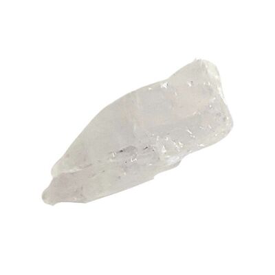 Kleiner roher Rohschliffkristall, 2–4 cm, klarer Quarz