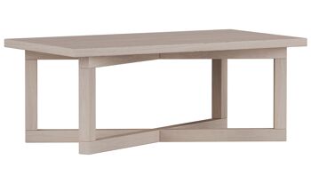 Table basse rectangulaire en chêne Nordic Cross 1