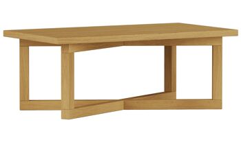 Table basse rectangulaire en chêne Nordic Cross 3