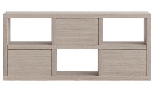 Mueble auxiliar pequeño 3 puertas nórdico Sendai