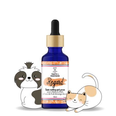 Soin nettoyant pour les yeux chiens & chats, "Regard"