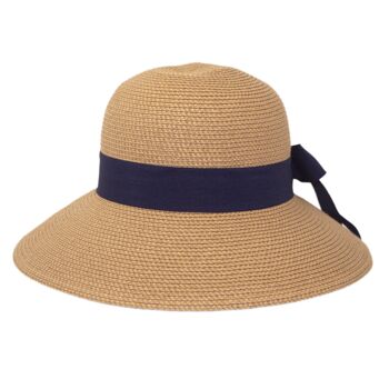 Chapeau de protection solaire UPF50+ Amalfi Tan/Bleu Taille unique 2