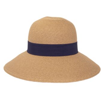 Chapeau de protection solaire UPF50+ Amalfi Tan/Bleu Taille unique 3