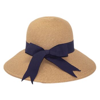 Chapeau de protection solaire UPF50+ Amalfi Tan/Bleu Taille unique 4