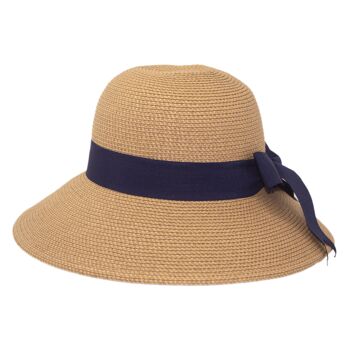 Chapeau de protection solaire UPF50+ Amalfi Tan/Bleu Taille unique 5