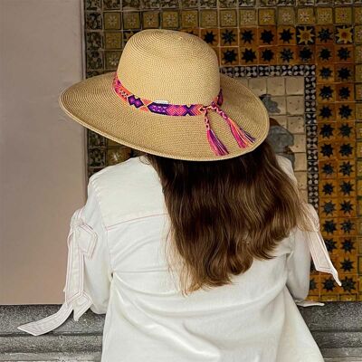 Sorrento Ciruela - Sombrero con protección solar UV, UFPF50 Talla única