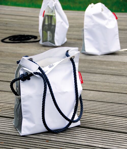 Bottlefish  Shopper & picknicktasche zum Flaschen kühlen im See