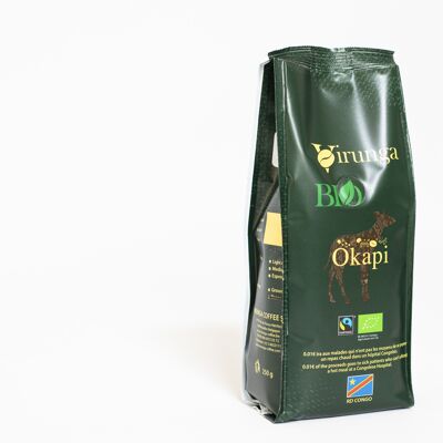 Caffè OKAPI biologico e del commercio equo e solidale 250g macinato normale