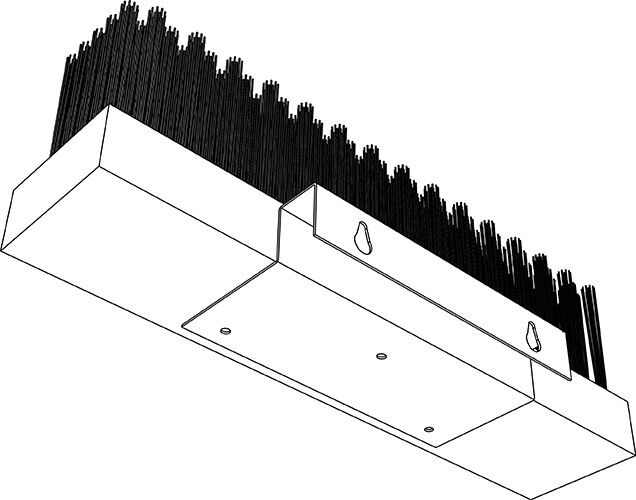 Appendiabiti da parete in ferro