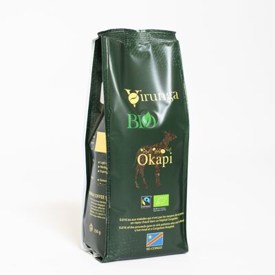 Café OKAPI Orgánico y de Comercio Justo 250g Granos Regulares