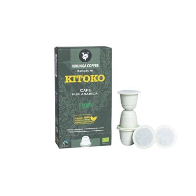 KITOKO Organic & Fair Trade Kaffee Premium biologisch abbaubare Kapseln