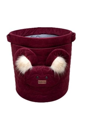 PANIER DE JOUET TEDDY ÉTOILES MARRON 1