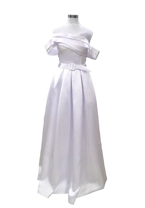 Robe de soirée longue Blanc