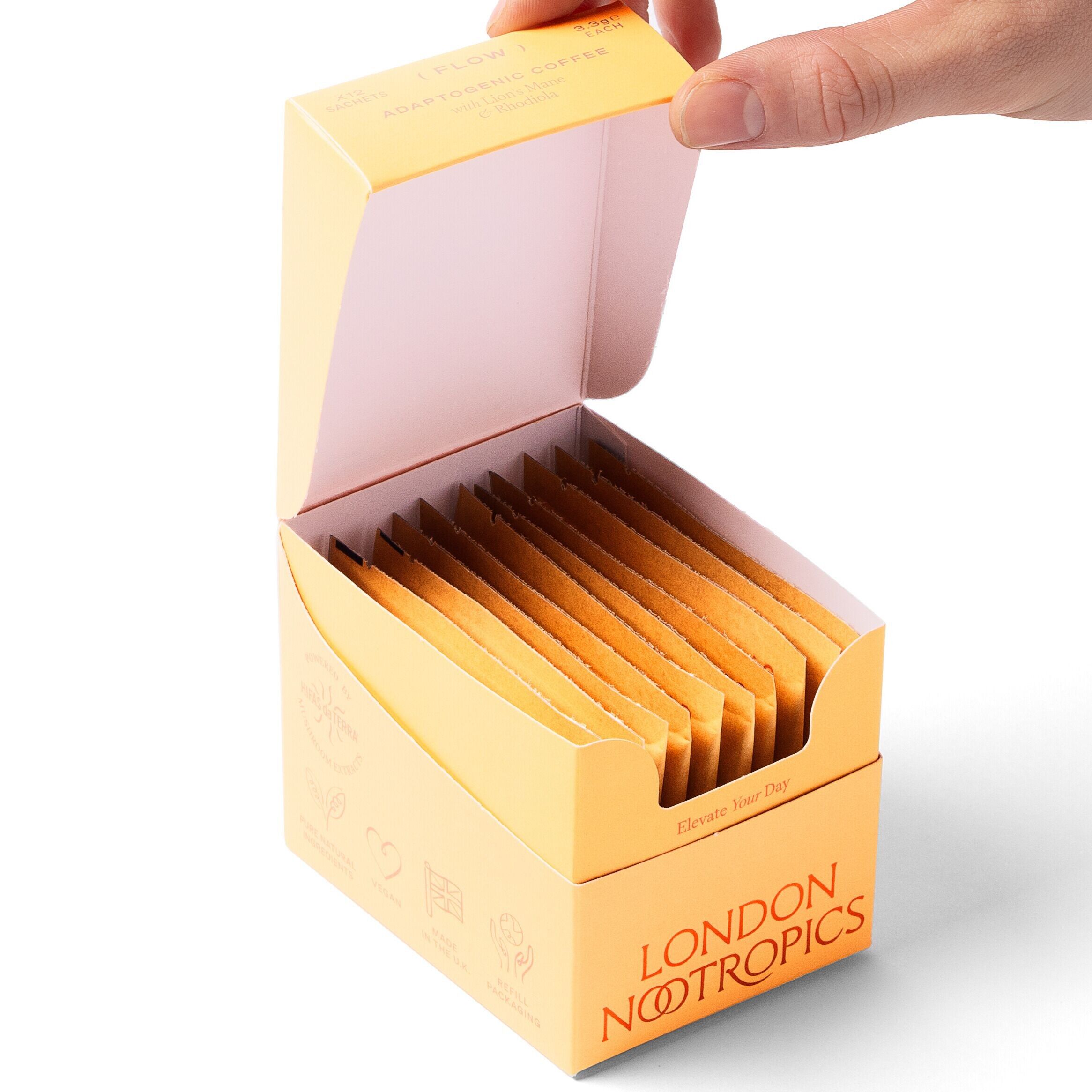 Flow Lion's Mane Mushroom Coffee - 12 Sachets
