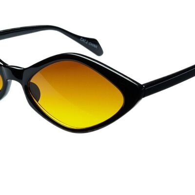 Sonnenbrille - PUK - Schwarzer Rahmen mit orangefarbenen Gläsern