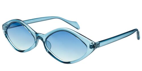 Sunglasses - PUK - Transparent Blue frame with Blue lens