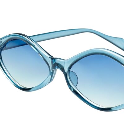 Sunglasses - PUK - Transparent Blue frame with Blue lens