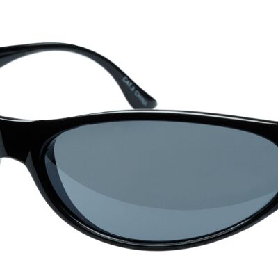Sonnenbrille - RECALL- Schwarzer Rahmen mit grauen Gläsern